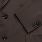 Tech-Wollblazer Dunkel-Kakaobraun Regular