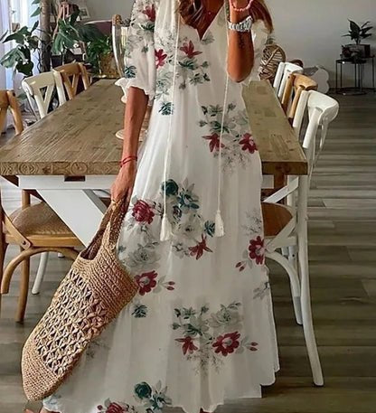 LUNA | BOHO MIDI-KLEID FÜR EINEN UNGEZWUNGENEN LOOK