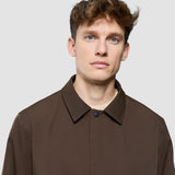 Wasserdichter Trenchcoat Mantel Dunkelbraun