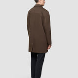 Wasserdichter Trenchcoat Mantel Dunkelbraun
