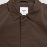 Wasserdichter Trenchcoat Mantel Dunkelbraun