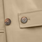 Damen wasserdichter Trenchcoat Mantel Sandfarben