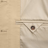 Damen wasserdichter Trenchcoat Mantel Sandfarben