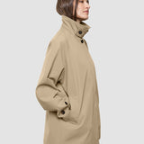 Damen wasserdichter Trenchcoat Mantel Sandfarben
